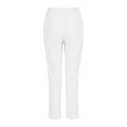 thumbnail image 3 of Fanxing Capri Pants for Women Cotton Linen Wide Leg Capris Summer Cropped Pants Beach Elastic Waist Baggy Crop Trousers, 3 of 6