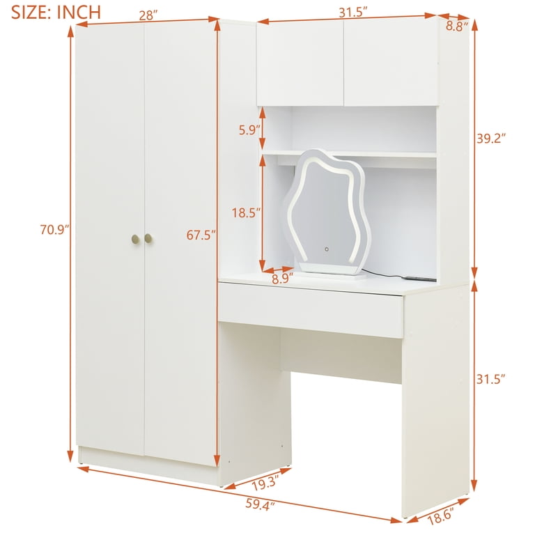 wardrobe design with dressing table price Buy Wardrobe Design with Dressing Table @Upto 70% Off