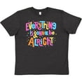 thumbnail image 3 of Inktastic Everything is Gonna be Alright Inspirational Quote Youth T-Shirt, 3 of 5