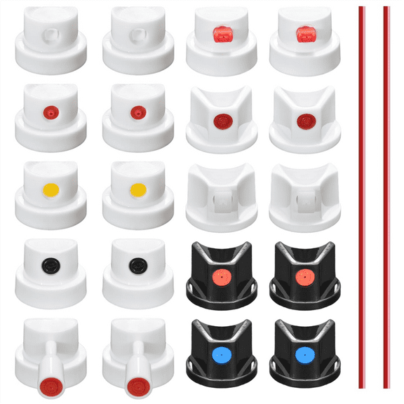 Universal Spraying Can Nozzle Kit for Montana/ - 20 Assorted Caps & Tips Graffiti, Auto Repair, DIY Projects