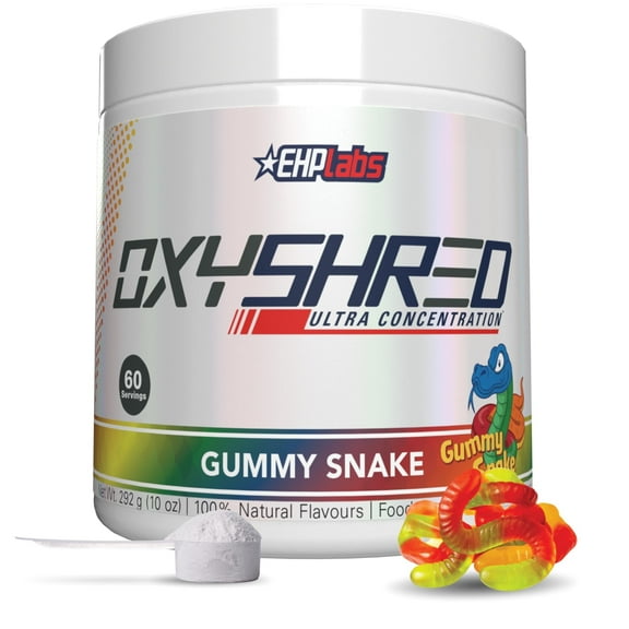 EHP Labs OxyShred Thermogenic Pre-Workout 60 Servings - Gummy Snake