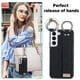 thumbnail image 5 of Funda de PU con anillo de cobertura total antideslizante para Samsung Galaxy S22 con pulsera, 5 of 5