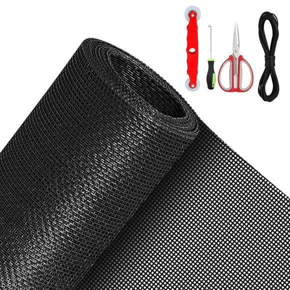 Kit de reemplazo de malla para mosquitero de ventana a prueba de mascotas QWR 99x300 cm