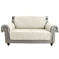 thumbnail image 2 of Eurhowing Waterproof Sofa Slipcover, Reversible Non-Slip Quilted Couch Cover, Washable Stretch Furniture Protector for Kids Pets (Ivory White, Loveseat), 2 of 9