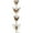 C, variant on Yirtree Metal Decorative Rain Chain | Unique Downspout Extension Home Décor | Wind Chime Corrosion Resistant Eye-catching Exquisite Easy Installation for Housewarming, Birthday
