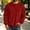 Red, variant on ZOYOEN Mens Corduroy Sweatshirts with Pocket- Crewneck Loose Fit Casual Long Sleeve Fall Pullover Tops Gray
