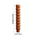 thumbnail image 3 of 1Pcs Fall Taper Candles, Halloween Pumpkin Taper Candles, Stacked Pumpkin Shaped Long Fall Candle Sticks, Fall Harvest Tabletop Candle,Pumpkin Taper Candle for Halloween Thanksgiving Home Table Decor, 3 of 4