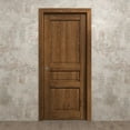 thumbnail image 3 of Sliding Pocket Door 18 x 84 inches | Ego 5012 Cognac Oak | Kit Rail Hardware | Solid Wood Interior Bedroom Modern Doors, 3 of 5