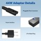 thumbnail image 5 of Cargador Aetdin Surface Laptop de 44 W, 36 W, 15 V, 2,58 A, 1800 1625, 5 of 9