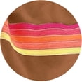 thumbnail image 3 of 2 Piece Lounge Sets for Women Rainbow Striped Outfits Casual Long Sleeve Sweatshirt Shorts Trendy Matching Sweatsuit, 3 of 4