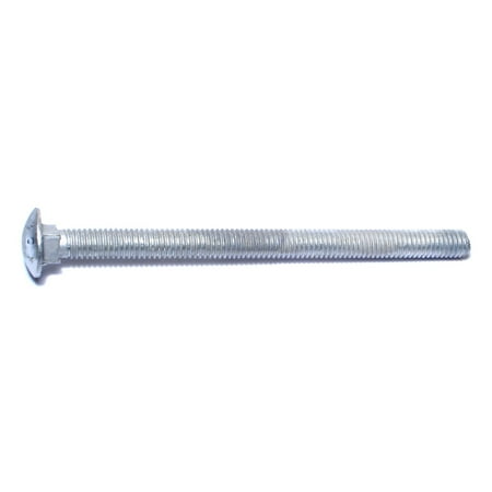 

3/8 -16 x 5-1/2 Hot Dip Galvanized Grade 2 / A307 Steel Coarse Thread Carriage Bolts CBS-517