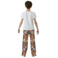 thumbnail image 4 of FORMRS Boys Pajama Pants with Pockets Size 6-8Y Kids Lounge Sleep Bottoms, Colorful Flowers, 4 of 8