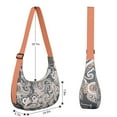 thumbnail image 2 of Sac à Bandoulière Boho Léger en Nylon avec Sangle Réglable Design Vintage Paisley pour Femmes Compact Portable Voyage Activité Extérieure, 2 of 5