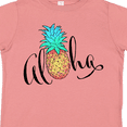 thumbnail image 4 of Inktastic Aloha- in cursive with pineapple rainbow colors Boys or Girls Toddler T-Shirt, 4 of 5