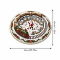 thumbnail image 3 of Christmas Rugs,3D Rugs Optical Illusion, Holiday Floor Mat,Festive Optical-Illusion Rug, Snowy Village And Circular Train Track, Nonslip Mat For Holiday Home Decor, 3 of 6