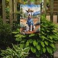 thumbnail image 2 of Bedlington Terrier Cowboy Welcome Garden Flag, 2 of 5