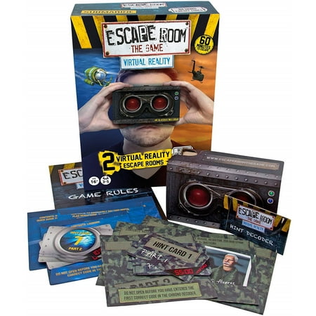 Identity Games [www.identity games.com] Escape Room The Game Virtual Reality Expansion Pack | 2 VR Adventures with Viewer Glasses & Smartphone App | Solve The Mystery Board Game for Adults and Teens