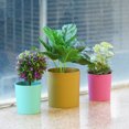 thumbnail image 6 of Uxcell 6" Round Plastic Planter Flowerpot Container Indoor Outdoor, White 2 Pack, 6 of 6