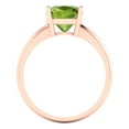 thumbnail image 4 of Solitaire Engagement Ring for Women - 2.5ct Natural Peridot in 14K Rose Gold Promise Ring, 4 of 6