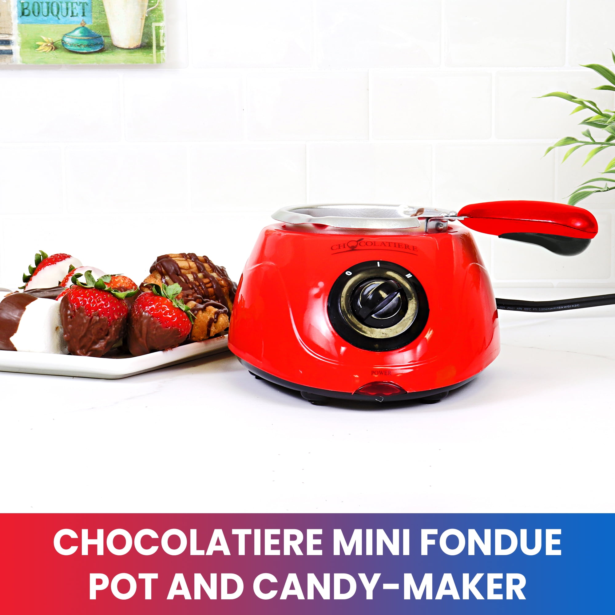 Chocolate Melting Pot. Good Cooking Electric Chocolate Melting Fondue Pot  w/ 30+ Accessories 