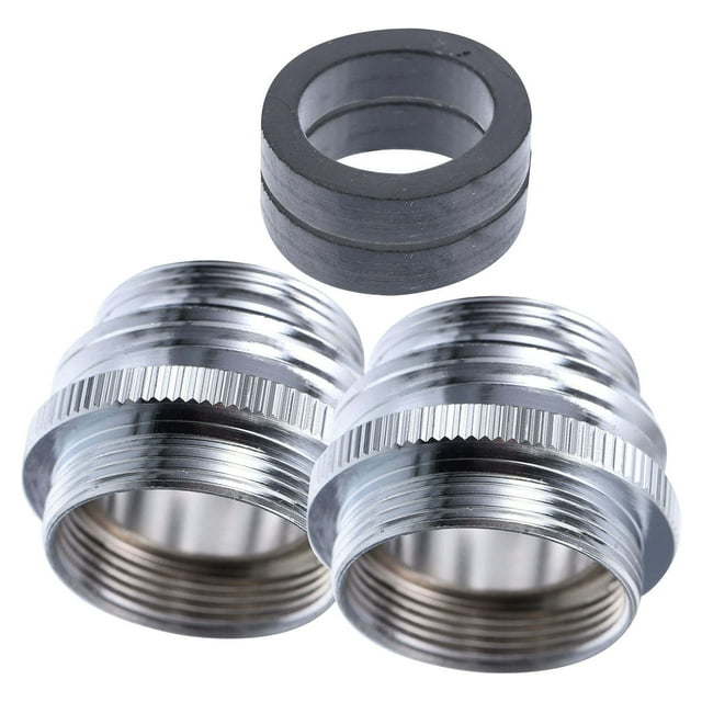 COMPUKAS 2Pcs Faucet Adapter For Sink To Hose Adapter Simple And Convenient Design Silver 3.00X3.00X2.30Cm