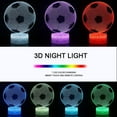 thumbnail image 2 of Football 3d Lamp, Led Night Light Illusion Lamps 7 Colors Changing, 2 of 5