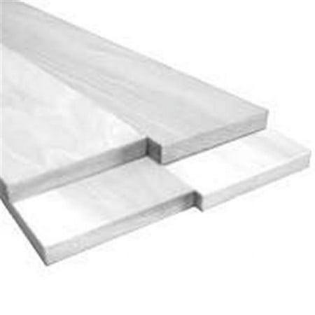 ALEXANDRIA Moulding 0Q1X2-27036C Hardwood Board, 3 ft L Nominal, 2 in W Nominal, 1 in Thick Nominal