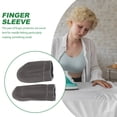 thumbnail image 3 of Miangastore 20Pcs Leather Thimble Finger Protectors Practical Finger Cots (Random Color), 3 of 9