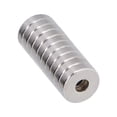 thumbnail image 1 of 20Pcs Round Base Cup , Strong Rare Earth Magnets With Heavy Duty Countersunk Hole And Screws For Refrigerator Magnets, 1 of 1