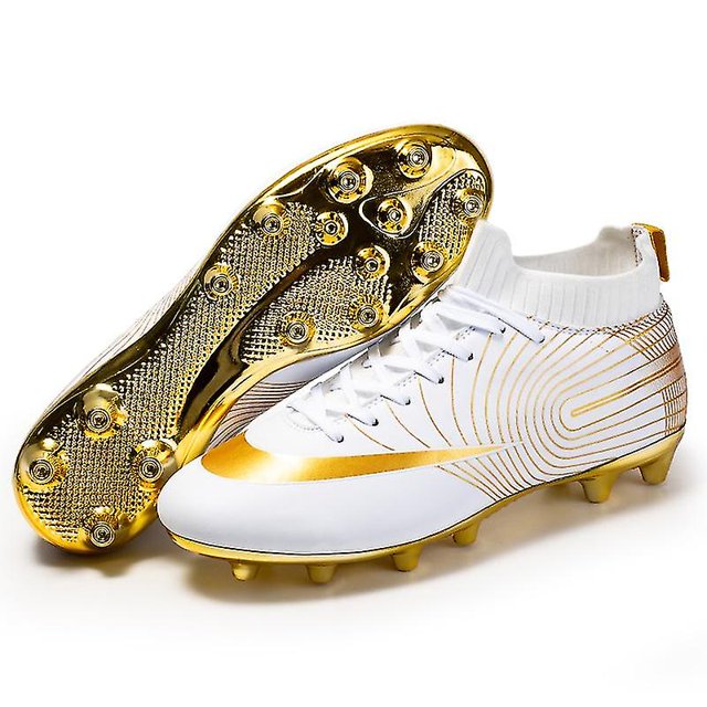 Professional Unisex Soccer Shoes Long Spikes Tf Ankle Football