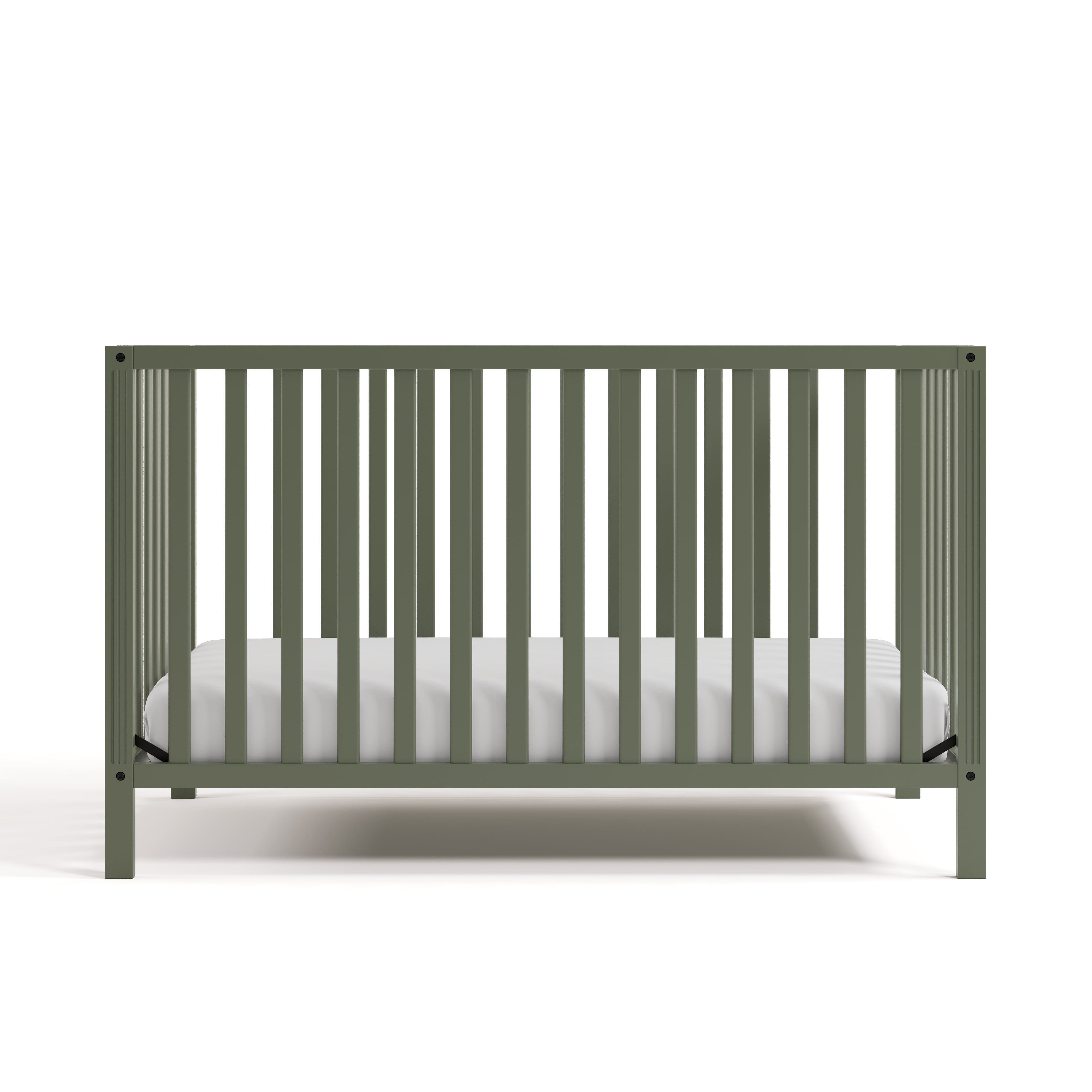 Storkcraft Morningside 5-in-1 Convertible Baby Crib, Olive
