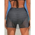 thumbnail image 7 of Charmo Womens Solid Mesh Swim Shorts High Waist Swimsuits Bottoms, 7 of 7
