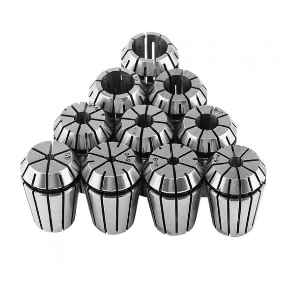 ER20 Collet Set, 10pcs HighSpring Steel CNC Milling Lathe Tool for Work Holding Engraving Machine