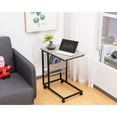 thumbnail image 3 of JJS Side End C Table with Magazine Holder for Sofa Couch Table Snack Table Rustic Brown, 3 of 5