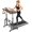 Brown, variant on Standing Desk with Wheels, Adjustable Treadmill Desk, Rolling Bike Trainer Desk for Walking Pad Laptop, Phone Standing, Brown