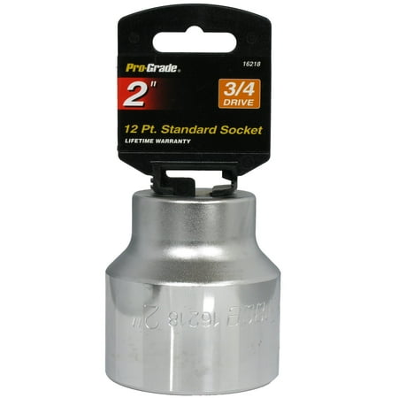 UPC: 0035794162184 | 2 Inch Pro Grade 3/4 Inch Drive SAE Socket 12 Point Torque Jumbo Size Tools
