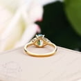 thumbnail image 2 of Vintage Alexandrite Promise Ring Silver Asscher Cut Color Changing June Birthstone Ring, 2 of 4