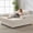 Beige, variant on 60 Inch Oversized Upholstered Chaise Lounge, Modern Sleeper Sofa Bed with Armrests and Throw Pillows for Living Room Bedroom