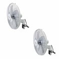 thumbnail image 1 of 2Pz Ventilador De Pared 18" 5 Aspas Blanco 70W Benelux Timer, 1 of 8
