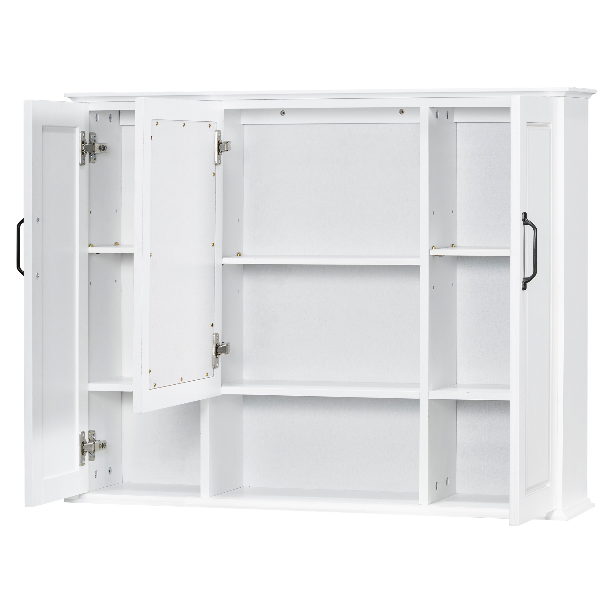 Alvantor 36" Bathroom Medicine Cabinet with Mirror, Wall Mounted Storage Cabinet for Bathroom White