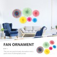 thumbnail image 3 of CIMAXIC Wedding 6Pcs Hanging Paper Fans Decorations Round Paper Decoration for Birthday Wedding Graduation,15.75"X15.75"X0.04", 3 of 5
