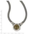 thumbnail image 3 of Sterling Silver Antiqued 16.5in Roman Bronze Coin 2 in ext Necklace, 3 of 3
