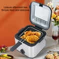 thumbnail image 3 of Pyhodi Electric French Fries Fryer, 2.5L 1000W, Temperature Adjustable Square Stainless Steel Removable Basket Electric Deep Fryer, for Fried Chicken Shrimp French Fries, 3 of 8