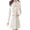 White, variant on Women Warm Outwear Wool Lapel Trench ParkaJacket Overcoat Stylsihwi White L