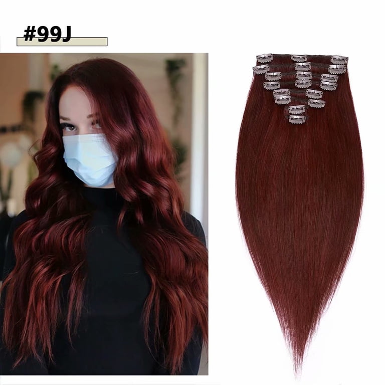 MY-LADY Clip in 100% Remy Human Hair Extensions 104Pcs Full  display picture 3