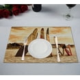 thumbnail image 1 of ABPHQTO Surfing For Rent Om The Sunset Beach Mantel individual para mesa Food Mat 30x45 cm Pack de 2., 1 of 2