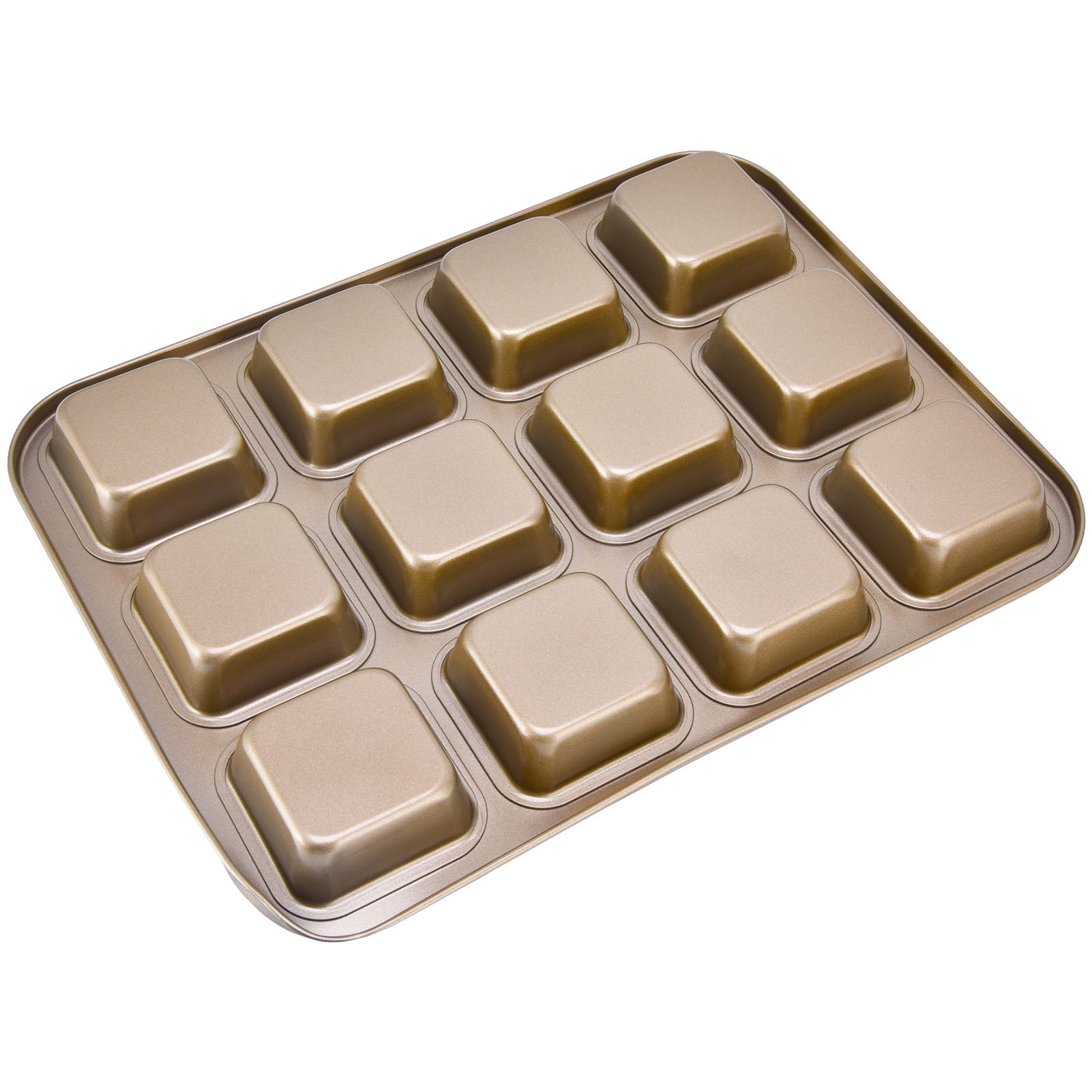 OTVIAP Mini Loaf Pans,Mini Loaf Baking Pans 12 Cavity Brownie Baking