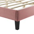 thumbnail image 6 of Modway Sofia Channel Tufted Performance Velvet Twin Platform Bed in Dusty Rose, 6 of 8