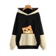 thumbnail image 5 of Sudadera Para Mujer Cuello Redondo Sudaderas Con Capucha de Gran Tamaño Sudadera Otoño Invierno Suéter Fondo Lindo Estampado de Mascotas Tamaño Grande Suéter Suelto Colorblock Odeerbi ODB138228, 5 of 5