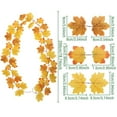 thumbnail image 2 of 78-Inch Fall Maple Leaf Garland for Outdoor Decor - Realistic Artificial Autumn Vine with Thanksgiving Themed Hanging Leaves, Perfect for Front Door, Fireplace, And Seasonal Table Decoration Harlik, 2 of 8